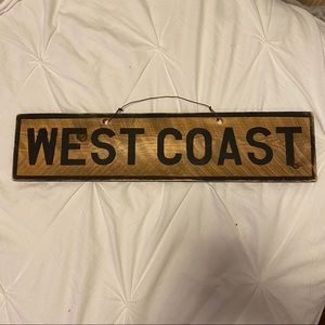 brandy melville wooden sign